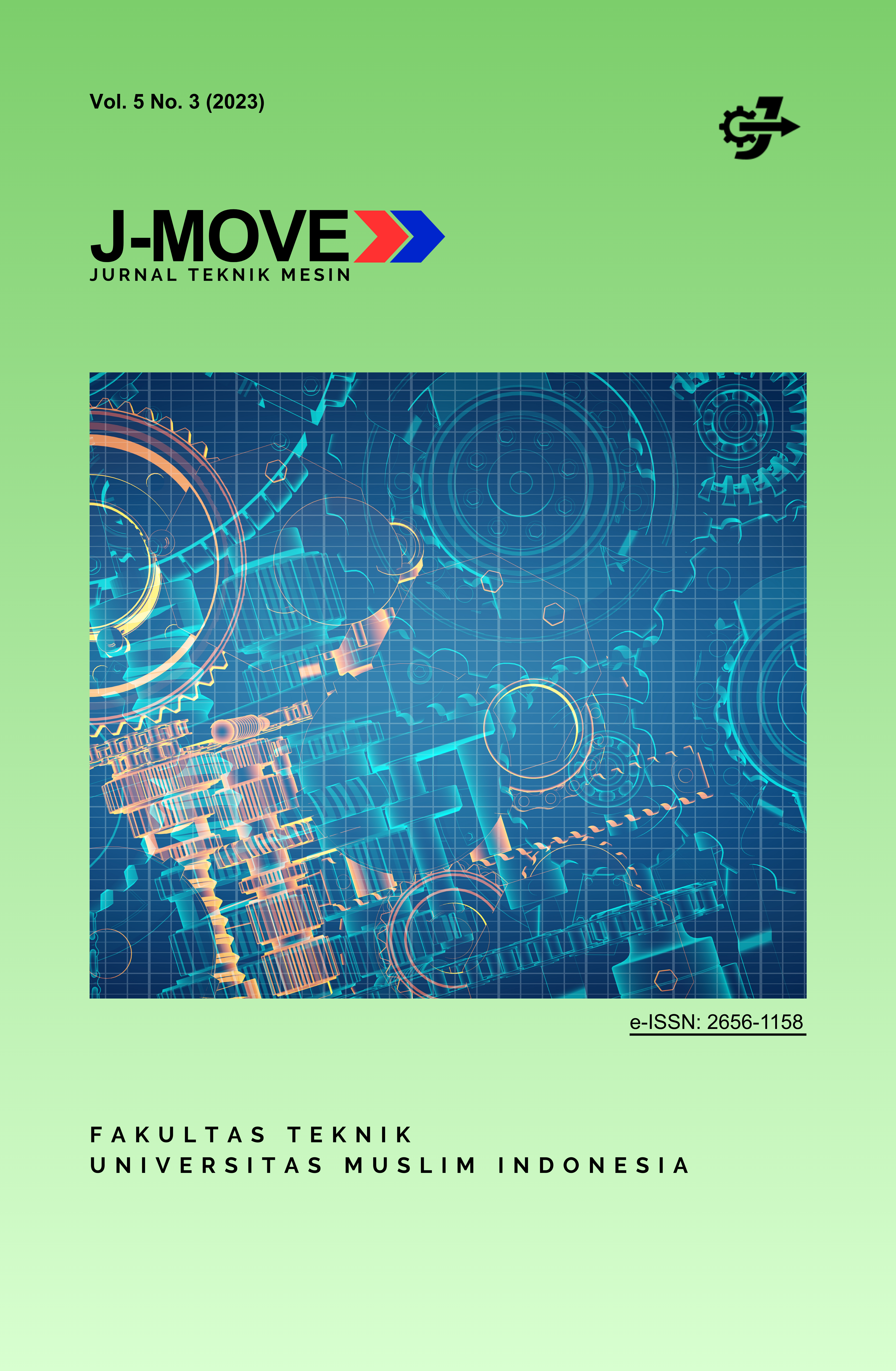					View Vol. 5 No. 3 (2023): J-Move: Journal of Mechanical Engineering
				