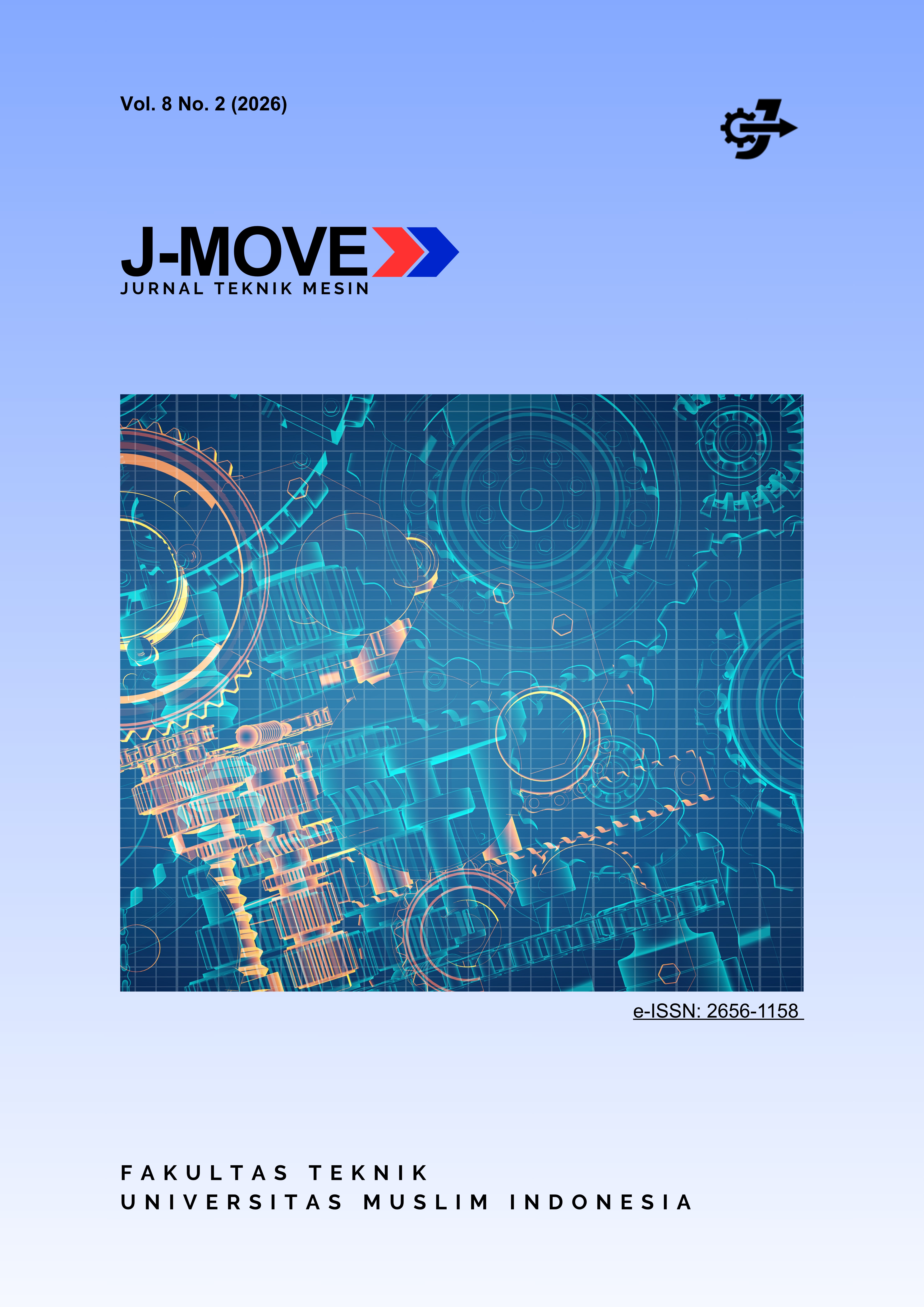 					View Vol. 8 No. 2 (2026): J-Move: Journal of Mechanical Engineering
				
